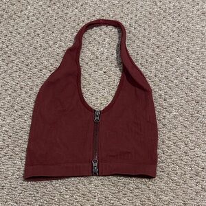 Urban Outfitters Burgundy Crop Top